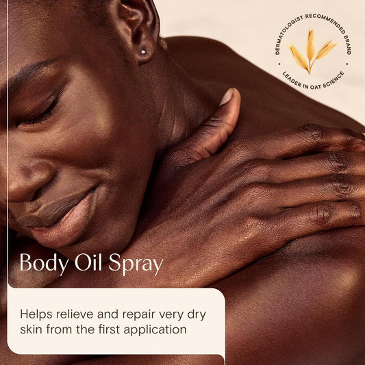 Skin Relief Body Oil Spray, with Oat Oil & Jojoba Oil, Suitable for Sensitive Skin, Instantly Nourishes Very Dry, Sensitive Skin, Suitable for a Massage, 200Ml