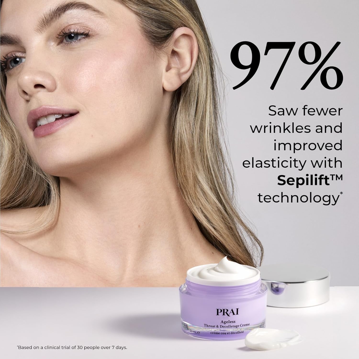Ageless Throat & Decolletage Creme 50Ml - Anti-Ageing, Collagen Boosting Skincare Cream - Tightens & Firms Skin, Reduces Wrinkles - Luxury Neck Moisturiser with Hyaluronic Acid - 7 Day Results