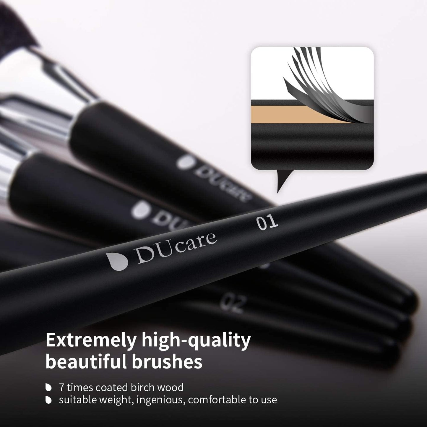Premium 32-Piece Professional Makeup Brush Set - Synthetic Kabuki, Foundation, Blending, Face Powder, Blush, Concealer, and Eyeshadow Brushes